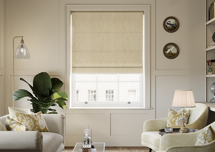 Laura Ashley Whinfell, Gold - Twist&Fit Roman Blind - Image 3